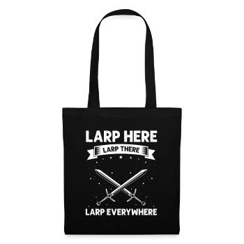 Larping for fantasy role-playing games and sword fights - Tote Bag - black - Front