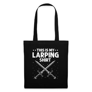 Larping Quote for Roleplaying and Larper - Tote Bag - black - Front