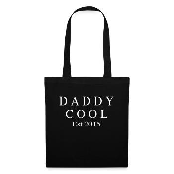 Daddy Cool est 2015 - Stoffbeutel - Schwarz - Vorne
