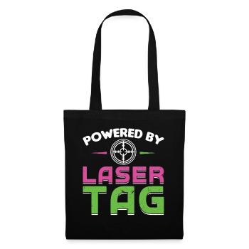 Propulsé par Laser Tag - Sac en tissu - noir - Devant