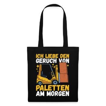 Gabelstaplerfahrer Gabelstapler Staplerfahrer - Stoffbeutel - Schwarz - Vorne