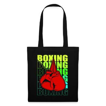 Boxen Arts Martiaux Boxe Box Club Boxeur - Sac en tissu - noir - Devant