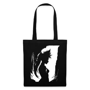 Fantasy Post Punk Celtic Tribal Art Batcave Girl - Tote Bag - black - Front