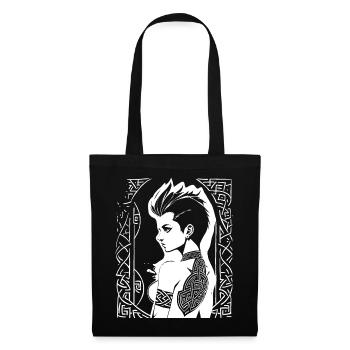 Fantasy Post Punk Celtic Tribal Batcave Mohawk Gi - Tote Bag - black - Front