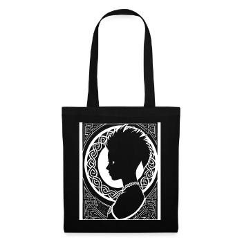 Fantasy Post Punk Celtic Tribal Batcave Mohawk Gi - Sac en tissu - noir - Devant