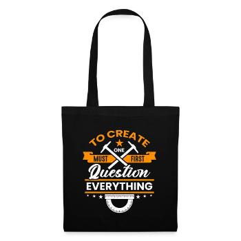 Architecture To Create One Must First Engineering - Tote Bag - black - Front