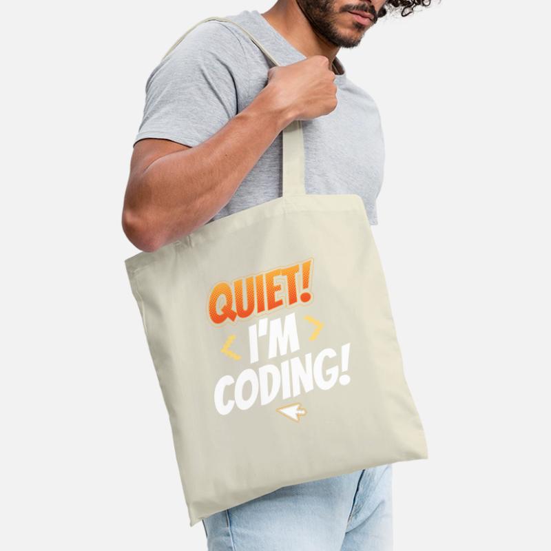 Leise Ich Programmiere Coding Coder Programmieren Stoffbeutel