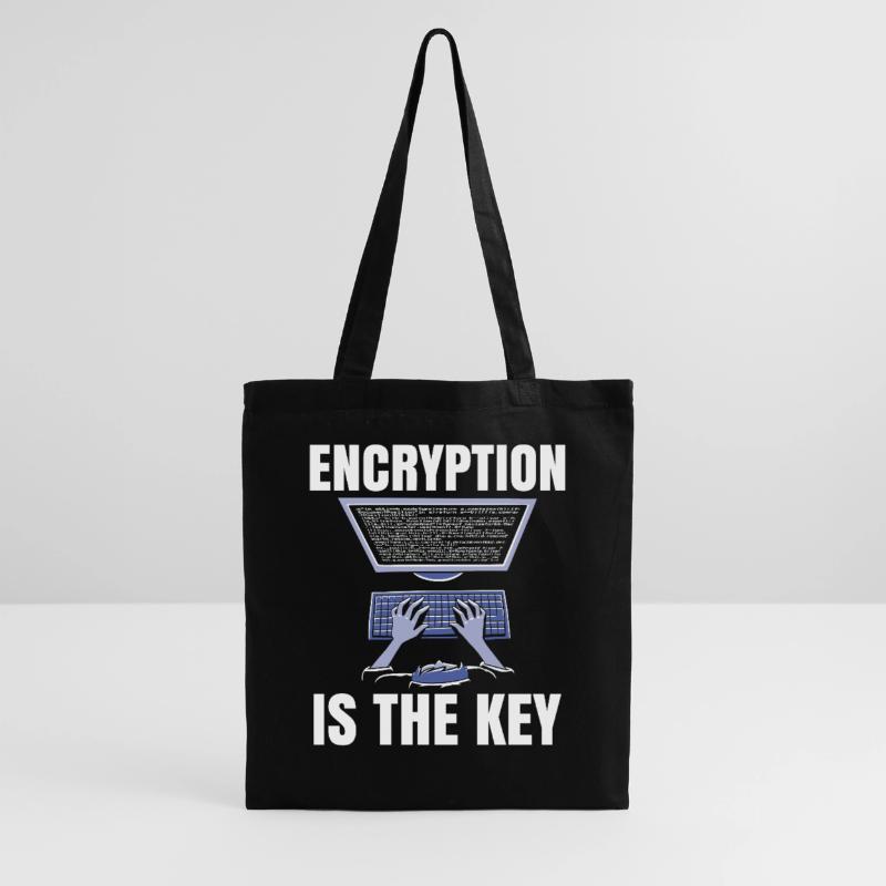Encryption is the key to coder coding Tote Bag