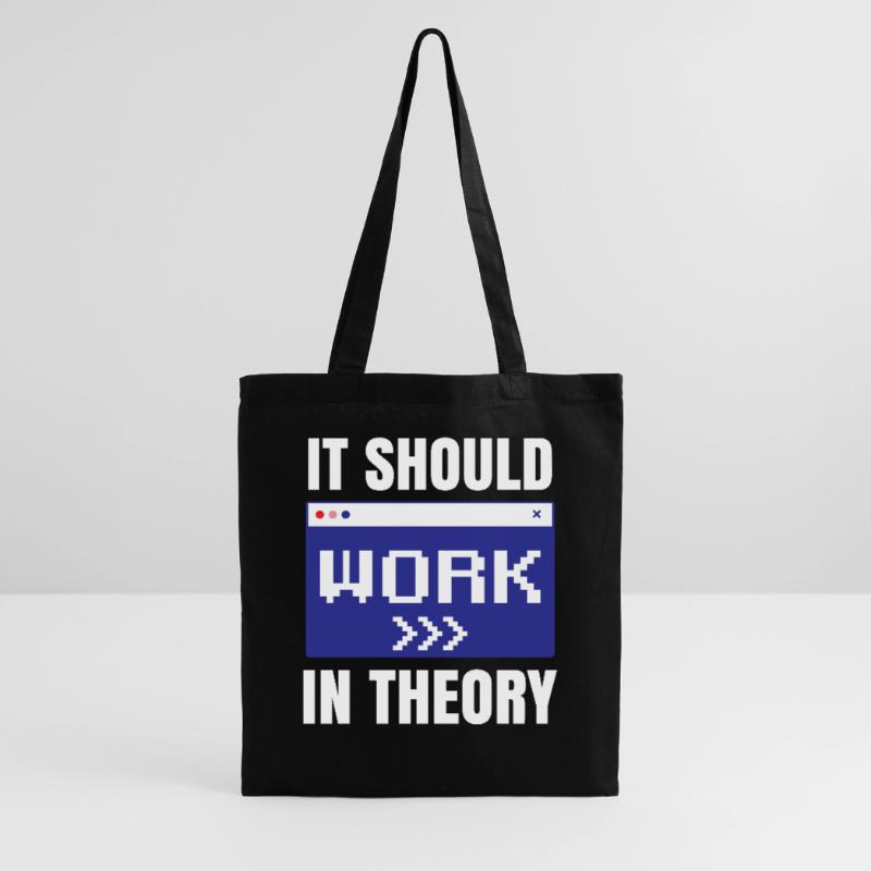 In theory, it should work coding code Tote Bag