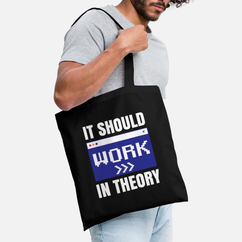 In theory, it should work coding code Tote Bag