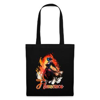Flamenco Tanz Andalusien Spanischer Tanz - Stoffbeutel - Schwarz - Vorne