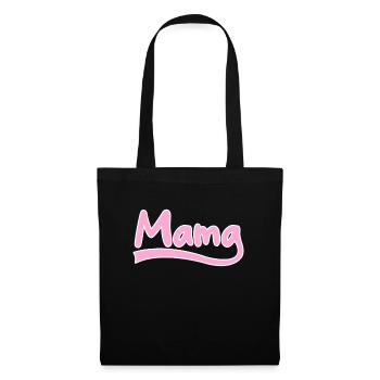 Mama Schriftzug - Stoffbeutel - Schwarz - Vorne