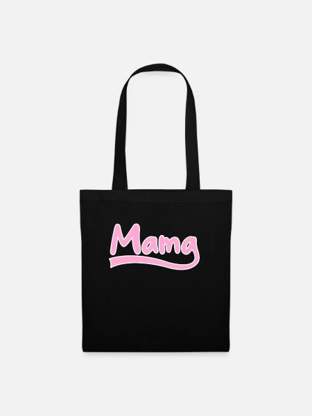 Mama Schriftzug - Stoffbeutel - Schwarz