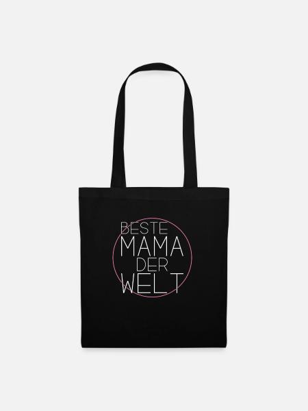Beste Mama der Welt - Stoffbeutel - Schwarz
