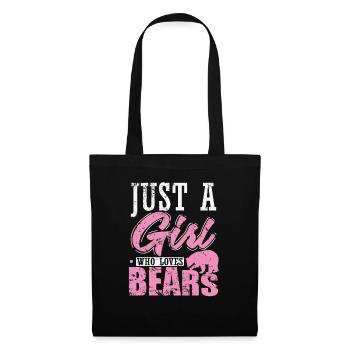 Just a Girls Who Loves Bears Forest Animal - Tote Bag - black - Front