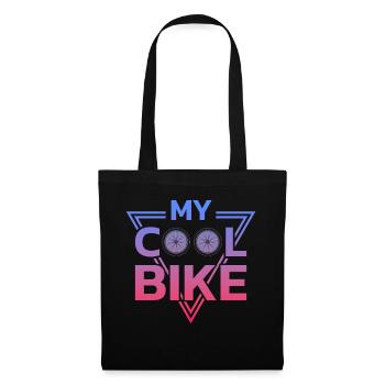 Tenue de vélo vintage, vélo urbain freestyle BMX - Sac en tissu - noir - Devant