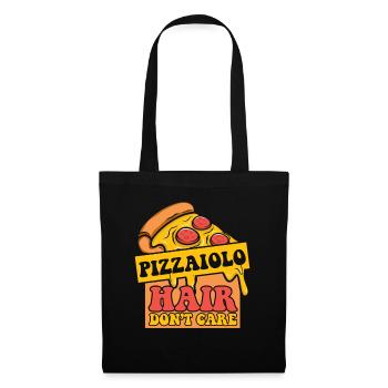 Pizzaiolo Hair Don't Care Pizzaofen Pizza - Stoffbeutel - Schwarz - Vorne