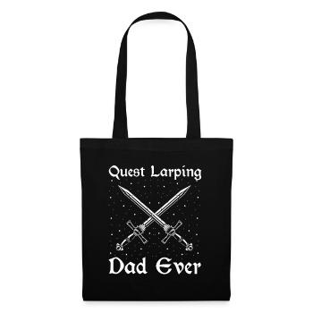 Larping Quote for Roleplaying and Larper - Tote Bag - black - Front