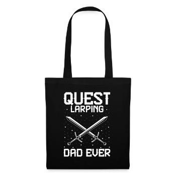 Citation de jeu de rôle pour Larper et Larp - Sac en tissu - noir - Devant