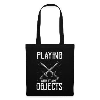 Jeu de rôle en direct pour PNJ et jeu de rôle RPG - Sac en tissu - noir - Devant