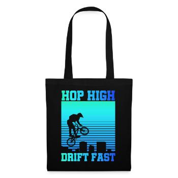Tenue de vélo vintage, vélo urbain freestyle BMX - Sac en tissu - noir - Devant