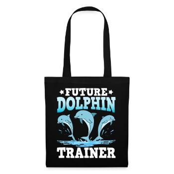 Future Dolphin Trainer - Stoffbeutel - Schwarz - Vorne