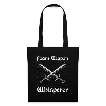 Citation Larper pour les jeux de rôle GN et fantastiques - Sac en tissu - noir - Devant