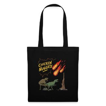 T-Rex Chicken Nuggets Graphique - Sac en tissu - noir - Devant