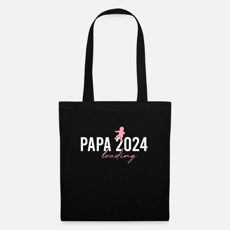 Papa 2024 loading - Stoffbeutel - Schwarz