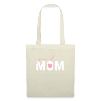 Fière maman - Sac en tissu - nature - Devant