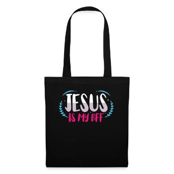 Jesus is my friend Christian faith - Tote Bag - black - Front