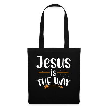 Jesus Ist Der Weg Christlicher Glaube An Gott - Stoffbeutel - Schwarz - Vorne