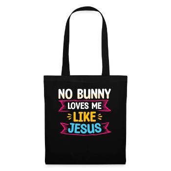 No rabbit loves me like the Christian faith - Tote Bag - black - Front