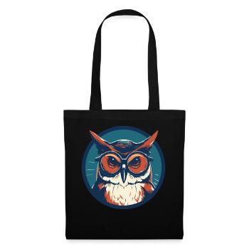 Owl Sunglasses Odd Eagle Owl - Tote Bag - black - Front
