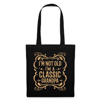 Je ne suis pas vieux, je suis un grand-père classique - - Sac en tissu - noir - Devant