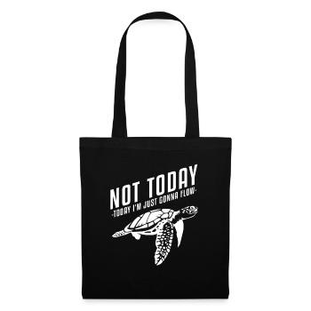 Not Today Turtle Giant tortoise - Tote Bag - black - Front