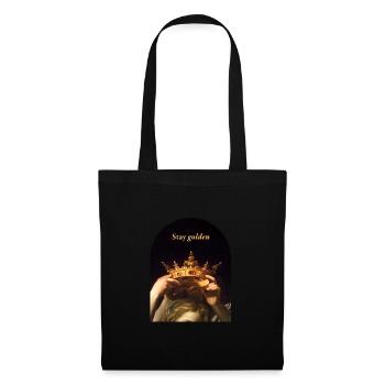 Restez Golden Princess - Sac en tissu - noir - Devant