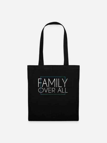 Familie - Stoffbeutel - Schwarz