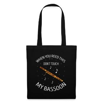 Bassoon Wind Instrument Design for Bassoonist - Tote Bag - black - Front