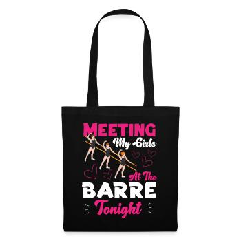 Ballet Danseuse Danse Ballerine - Sac en tissu - noir - Devant