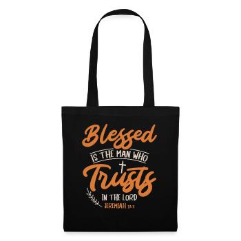 is the man who is counting on the Lord Jesus - Tote Bag - black - Front