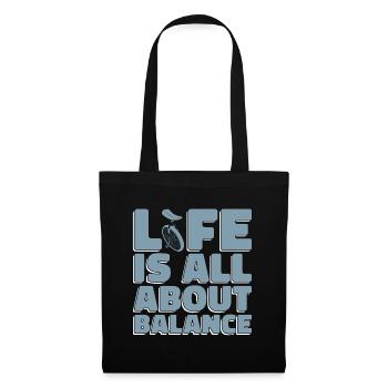 Unicycle Life Is All About Balance Loves One Wheel - Tote Bag - black - Front