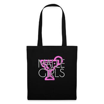 Malle filles - Sac en tissu - noir - Devant