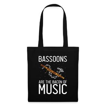 Bassoon Wind Instrument Design for Bassoonist - Tote Bag - black - Front