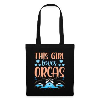 Cette fille aime les tireurs d’orques orques - Sac en tissu - noir - Devant