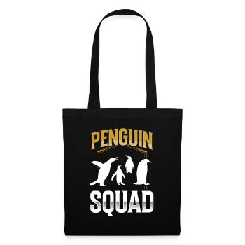 Penguin Team Lovers Pingouins Animal Mignon - Sac en tissu - noir - Devant