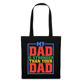 Mon père est plus fort que ton père 6 - Sac en tissu - noir - Devant