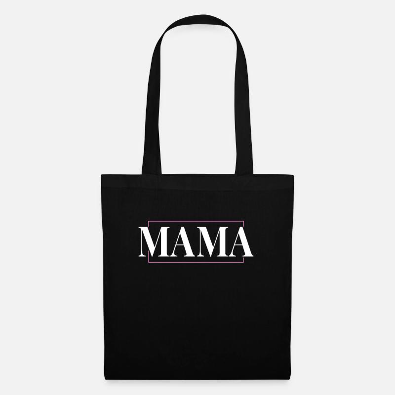 Mama - Stoffbeutel - Schwarz