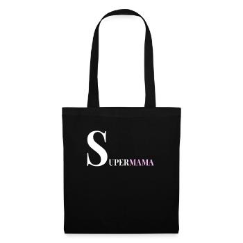 Supermama - Stoffbeutel - Schwarz - Vorne