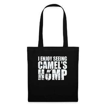 I enjoy seeing Camel's Hump Dromedar - Stoffbeutel - Schwarz - Vorne